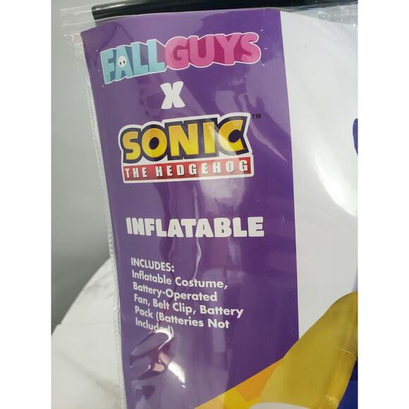 [01729433] Spirit Halloween Kids Sonic the Hedgehog Inflatable Costume-Fall Guys - Picture 4 of 5